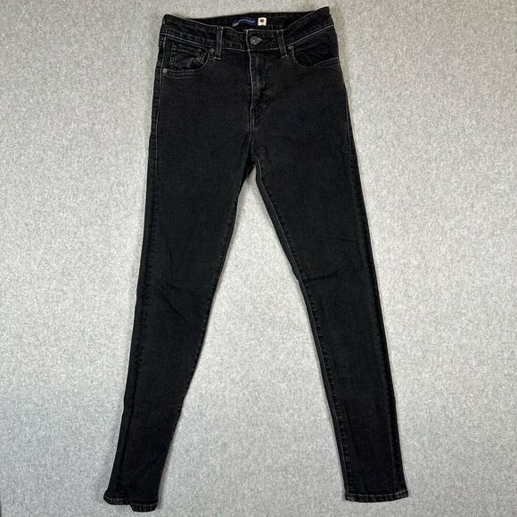 Levis made and crafted 721 Womens Size 26/30 Black High Rise Skinny Denim Jeans - Picture 1 of 9